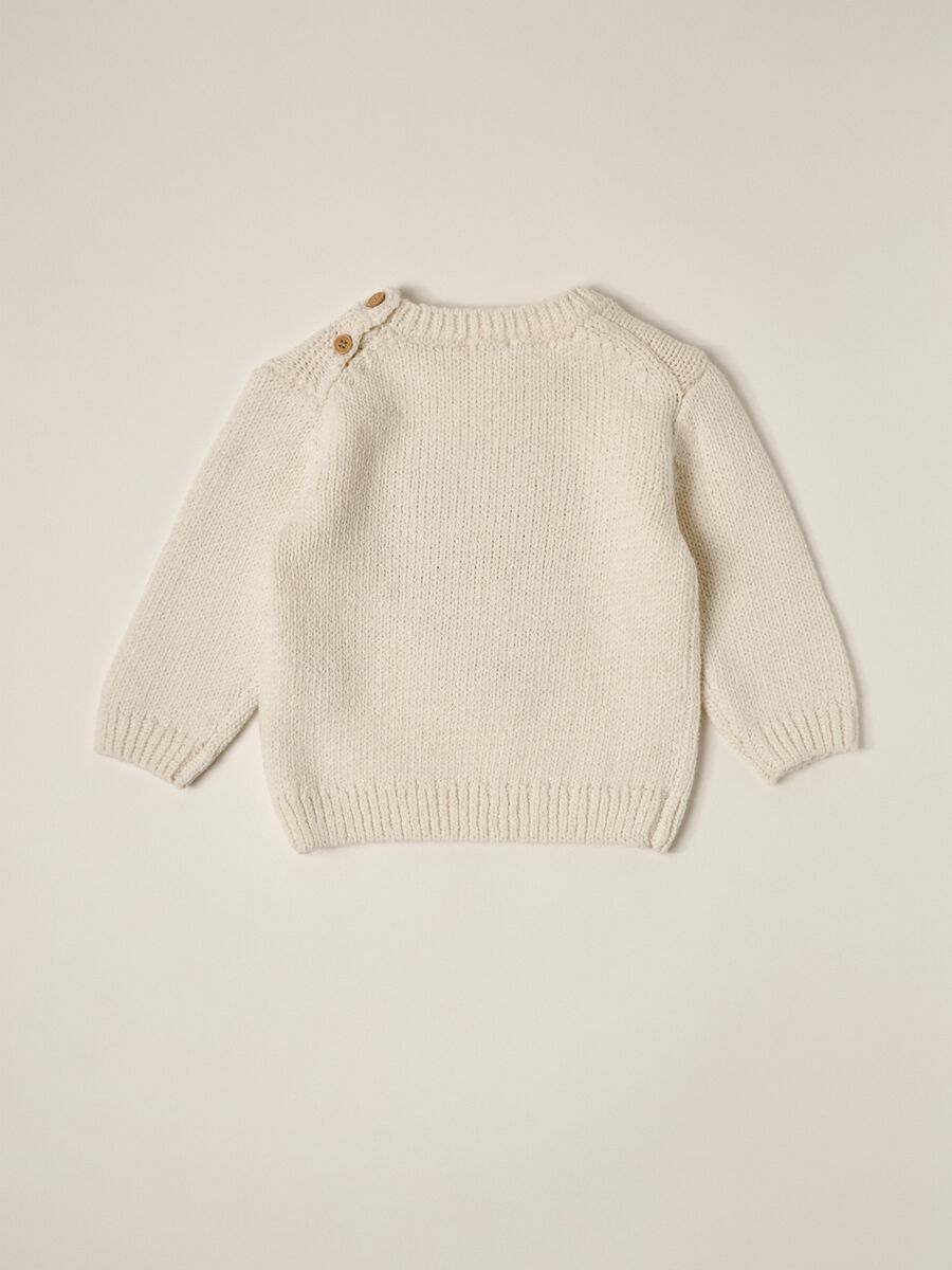 IANA newborn boy sweater in cotton blend_1