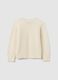 Girls' Beige Cotton Blend Sweater Regular Fit_4