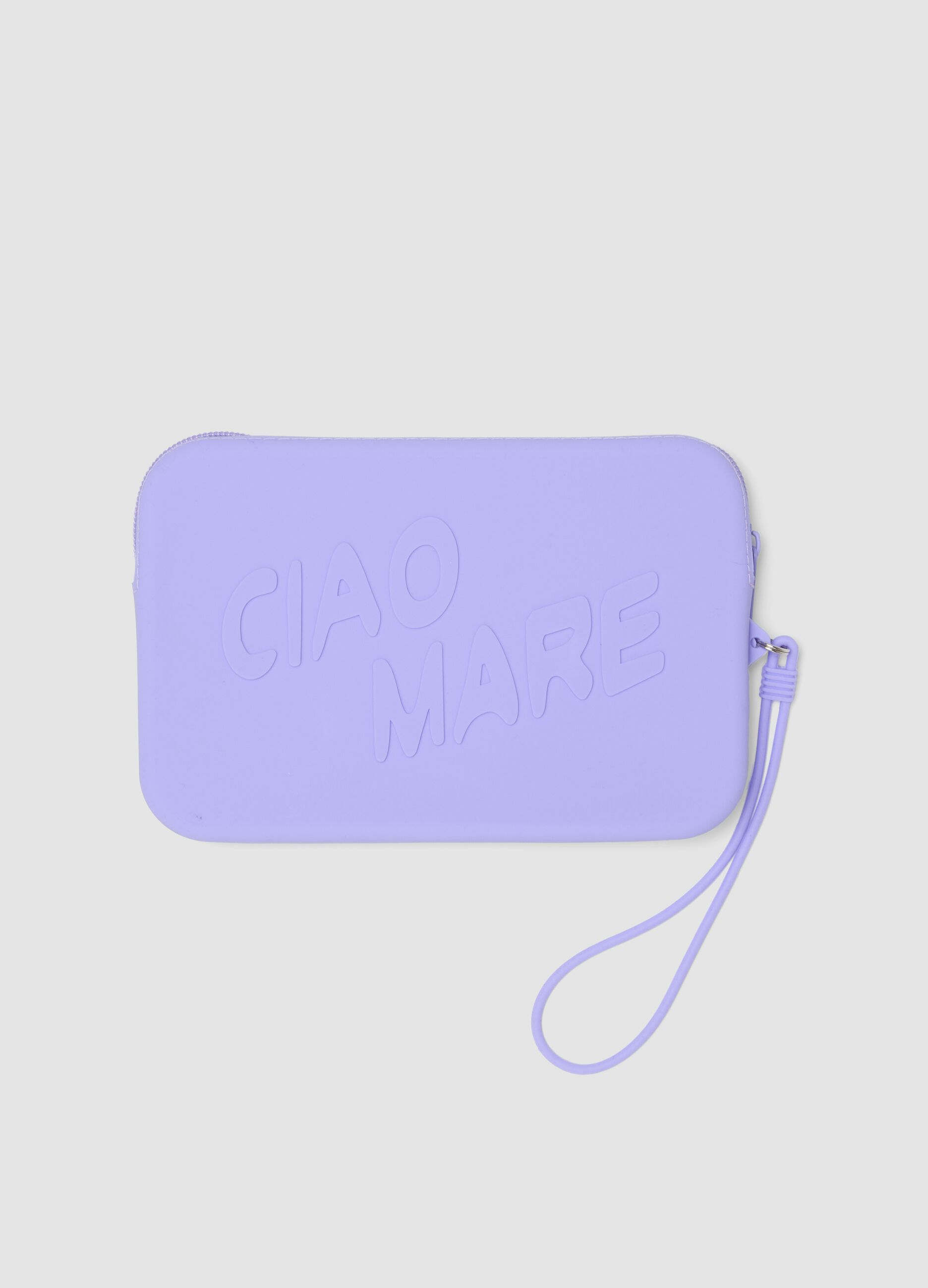Purple wristlet pouch