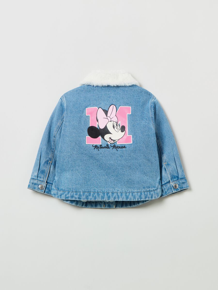 Giacca in denim con eco pelliccia Minnie_1