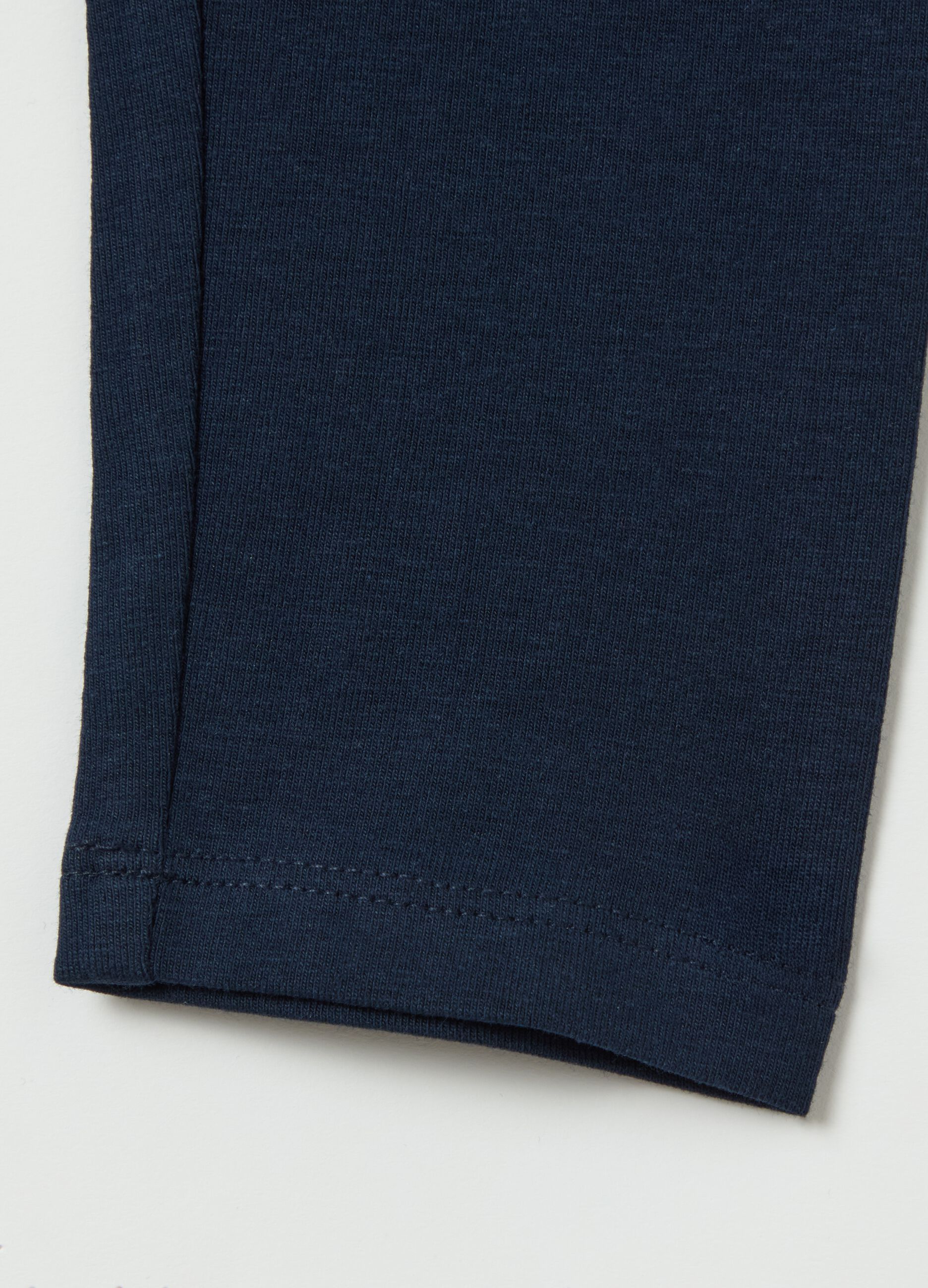 Stretch cotton leggings
