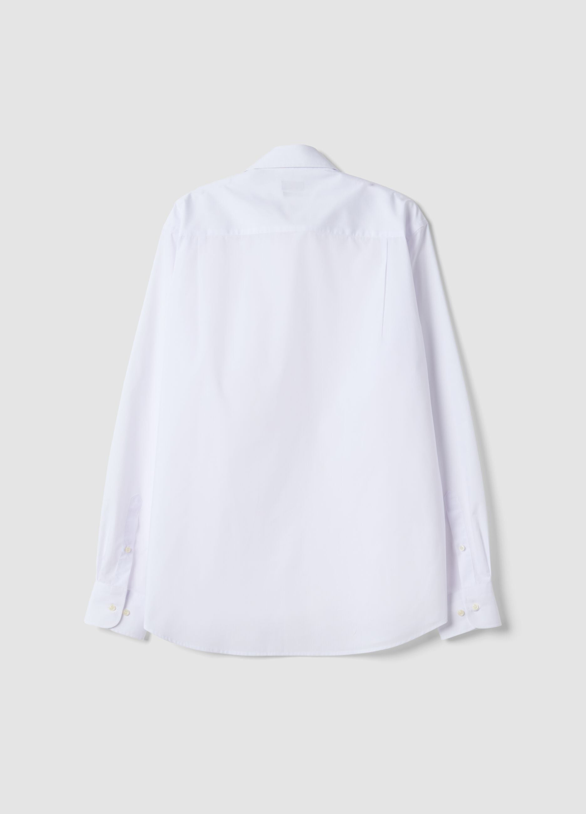 Camicia bianca regular fit con collo classico easy iron