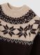 Brown Sweater with Star Pattern_5