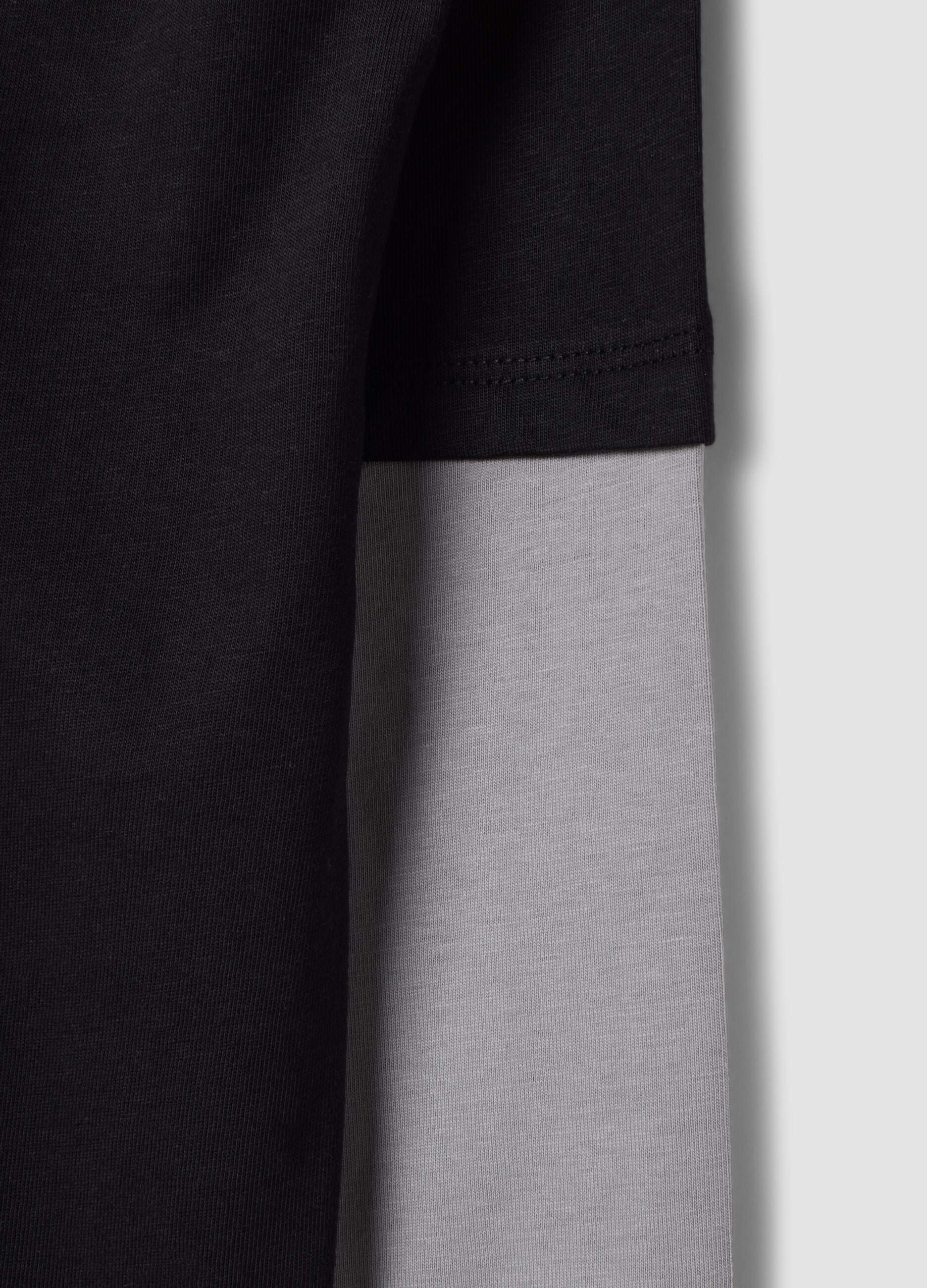 T-shirt nera in puro cotone con girocollo e stampa Minecraft over fit