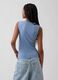 Ribbed cotton-blend top_1