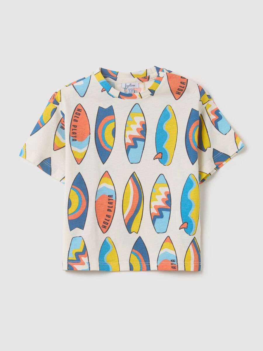 Multicoloured short-sleeve surf t-shirt_0
