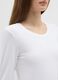 Maglia bianca elasticizzata a maniche lunghe_3
