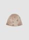 Grey stretchy dinosaur-print hat for baby boy_0