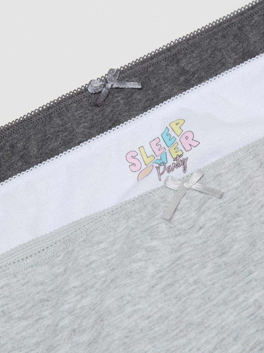 Multipack sette slip in cotone con fiocchetto _2