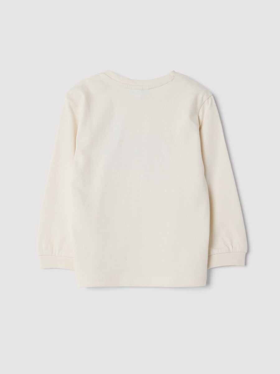 White crew-neck T-shirt in pure organic cotton_1