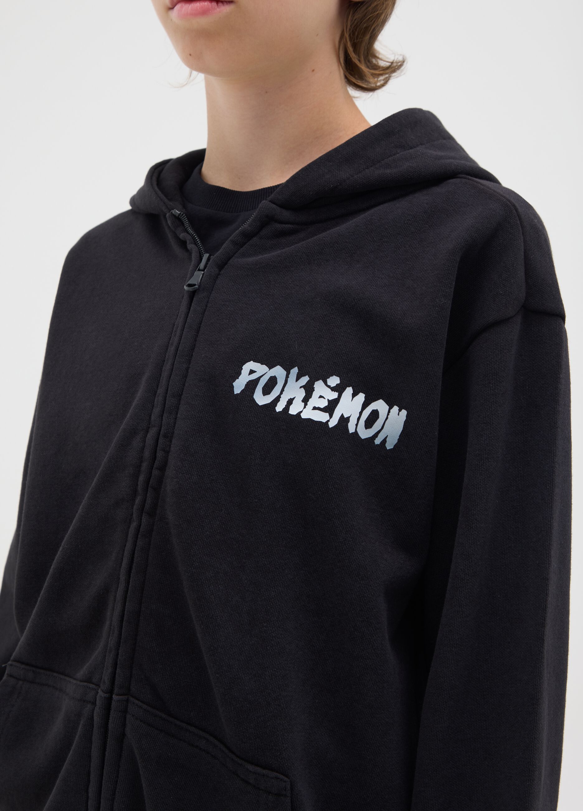 Full-zip con cappuccio e stampa Pokémon 