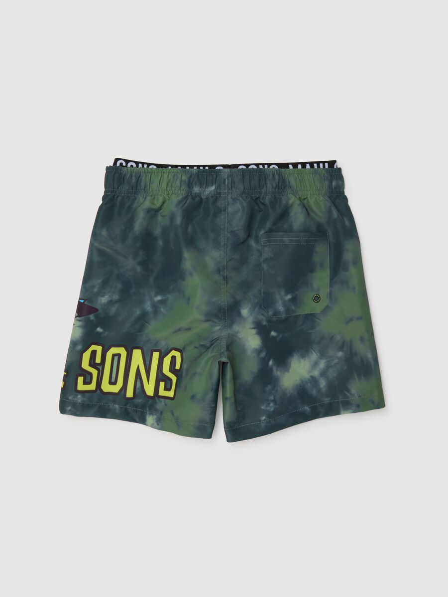 Boys' multicoloured regular fit shorts_1