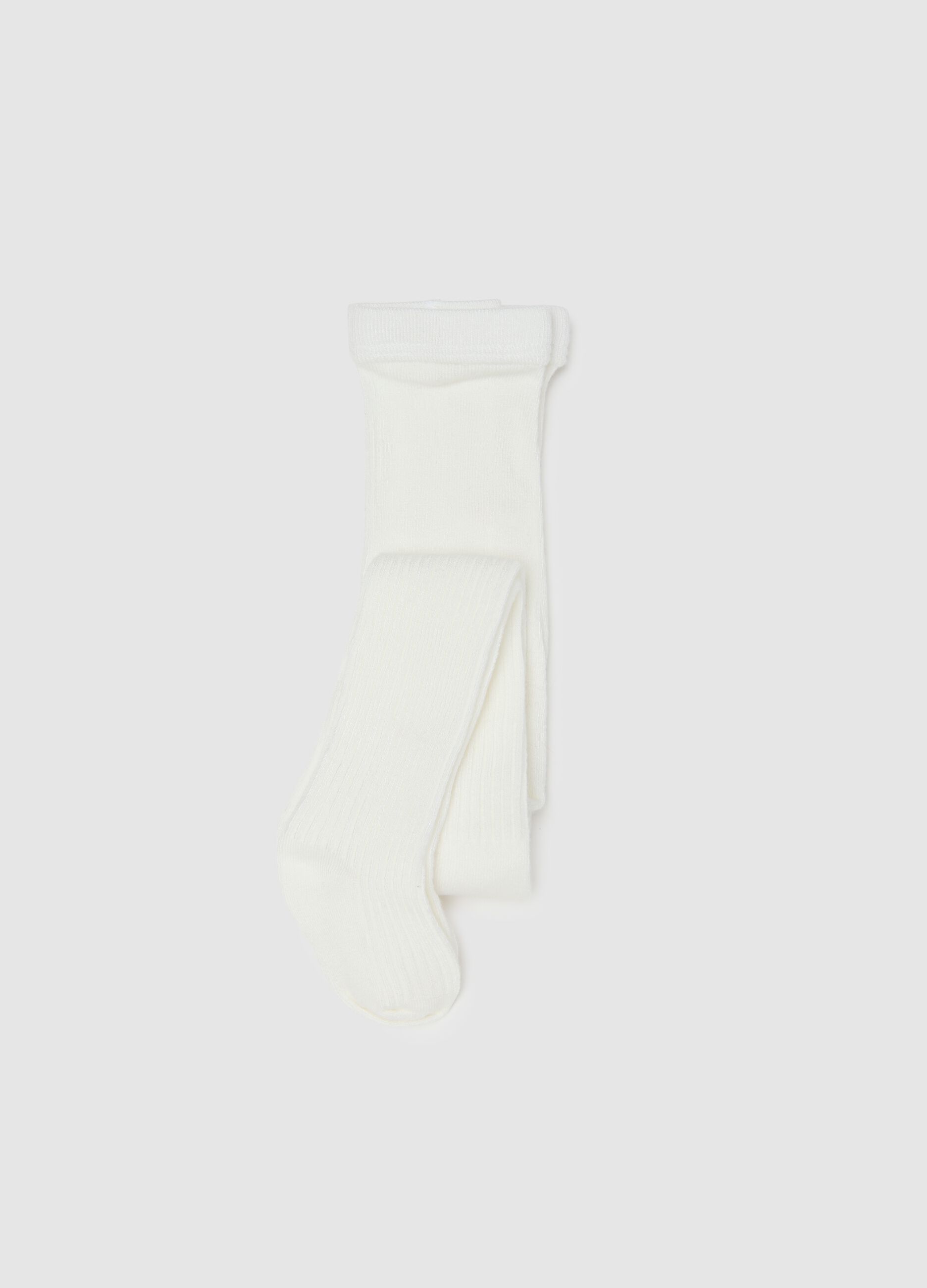 White Stretch Bamboo Tights