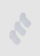3-pack of grey organic cotton ankle sports socks_0