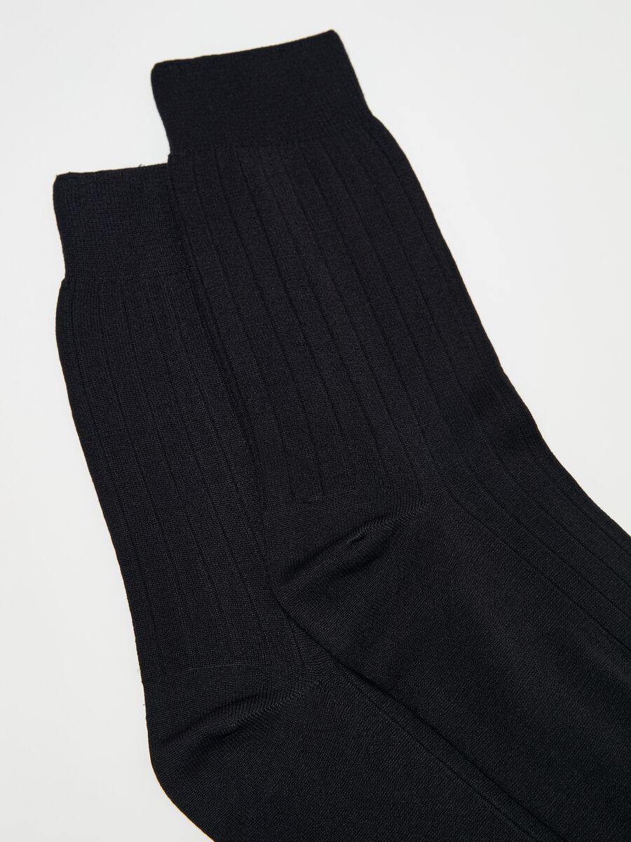 Two-pair pack short ribbed socks_1