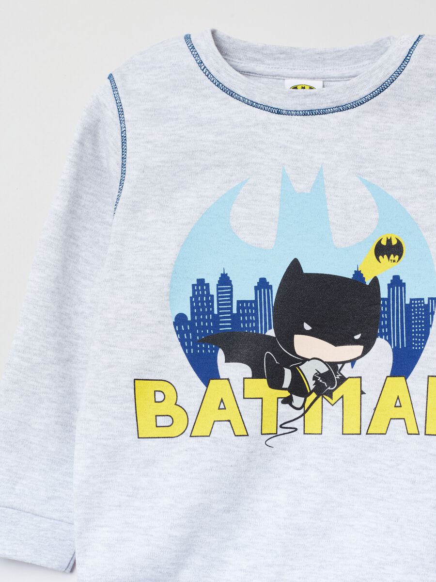 Pigiama lungo in cotone stampa The Batman_2