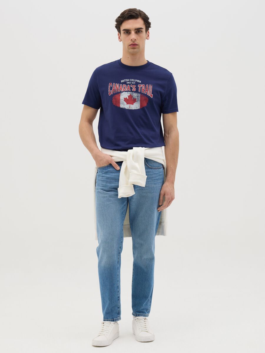 Canada's Trail blue T-shirt with print_1