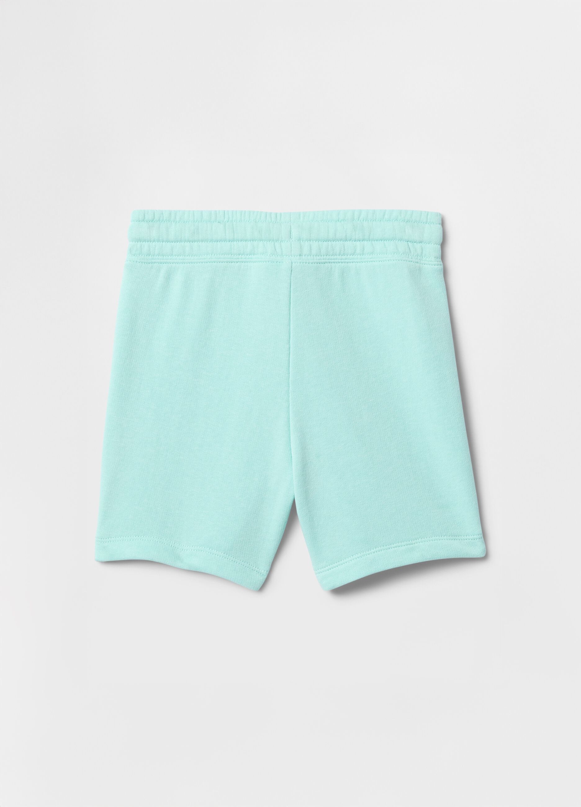 Blue Cotton Blend Shorts for Boys
