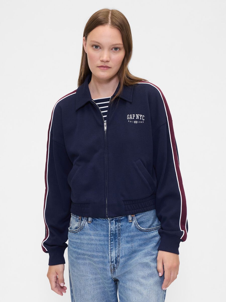 Blue Full Zip Sweatshirt_0