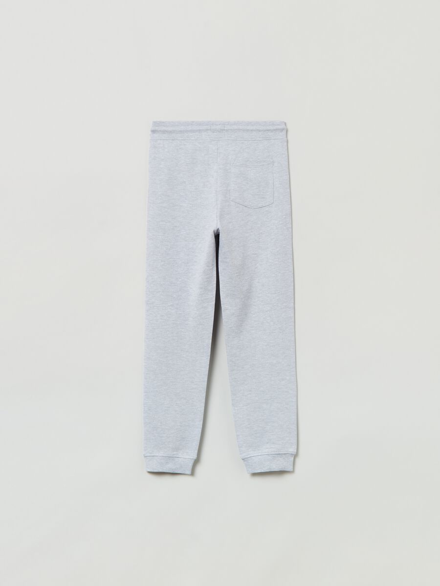 Joggers in felpa con coulisse_1