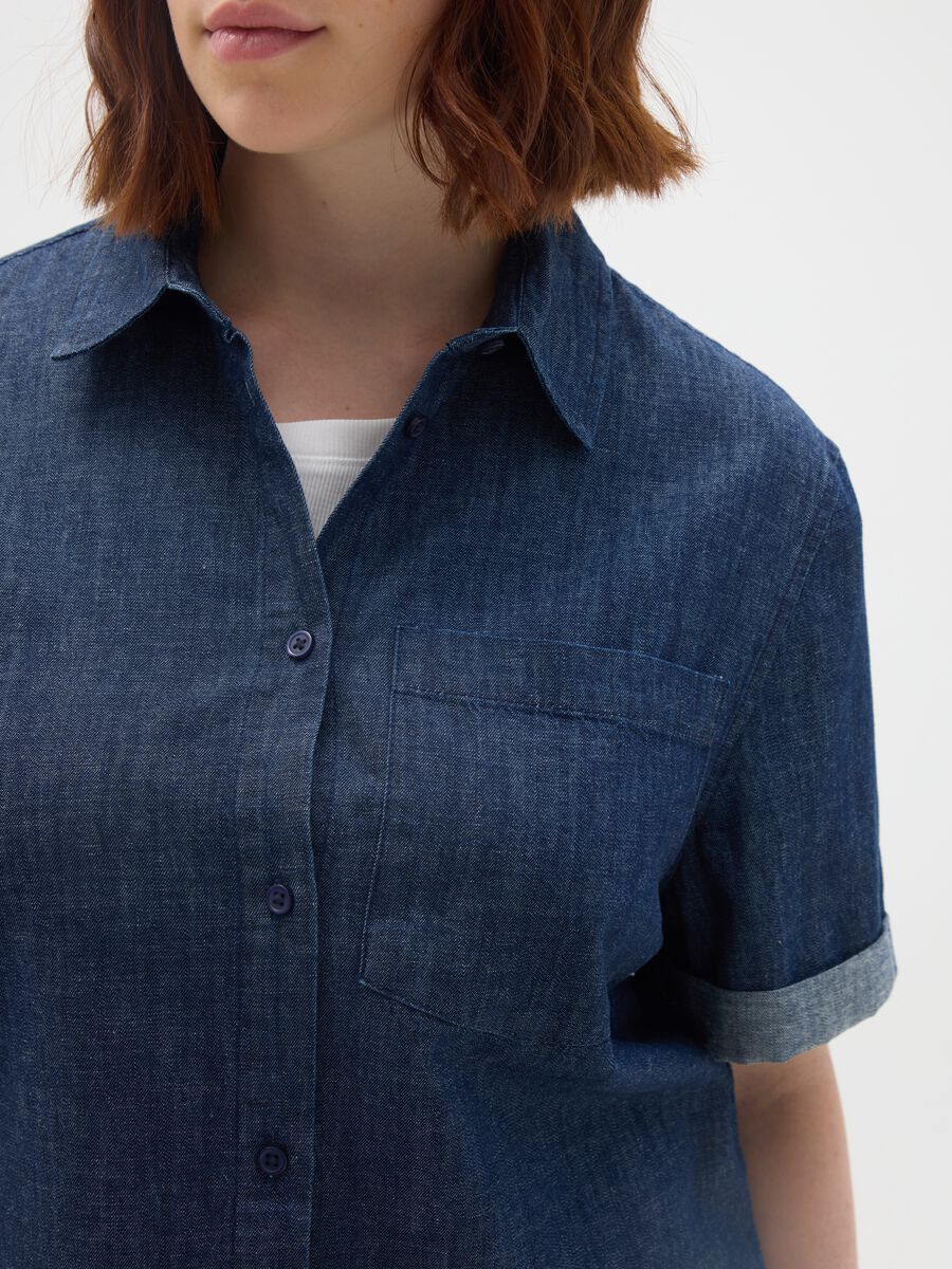 Pure Cotton Denim Shirt_2