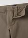 Brown slim fit cotton chinos_5