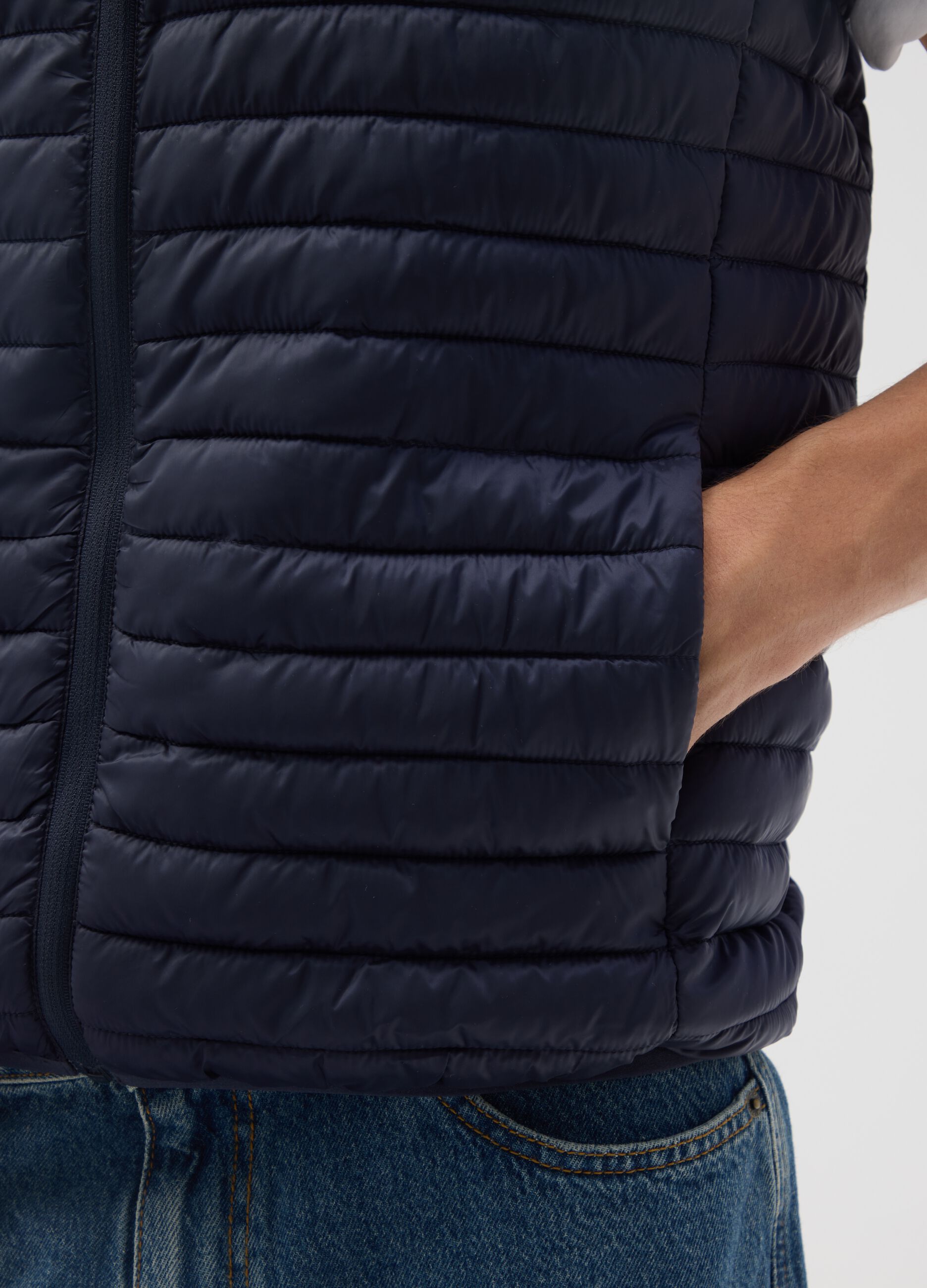 Gilet in blu regular fit