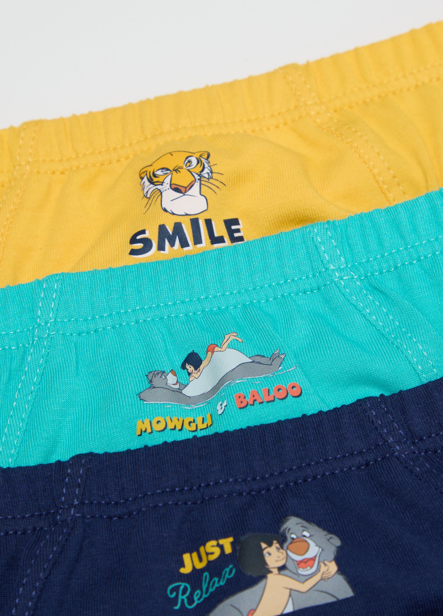 Five-pack The Jungle Book briefs in organic cotton