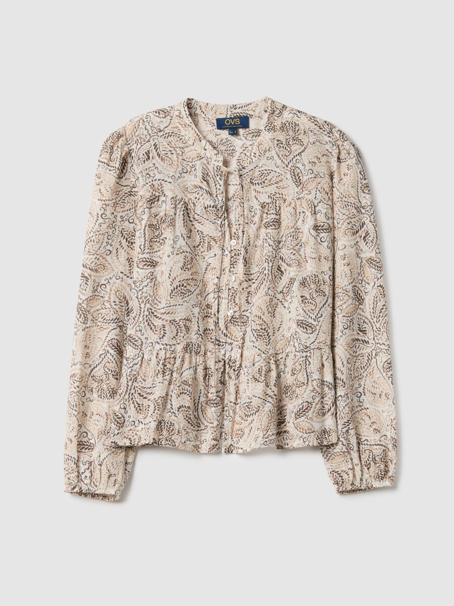 Multicolour pure cotton regular fit shirt with pattern_4