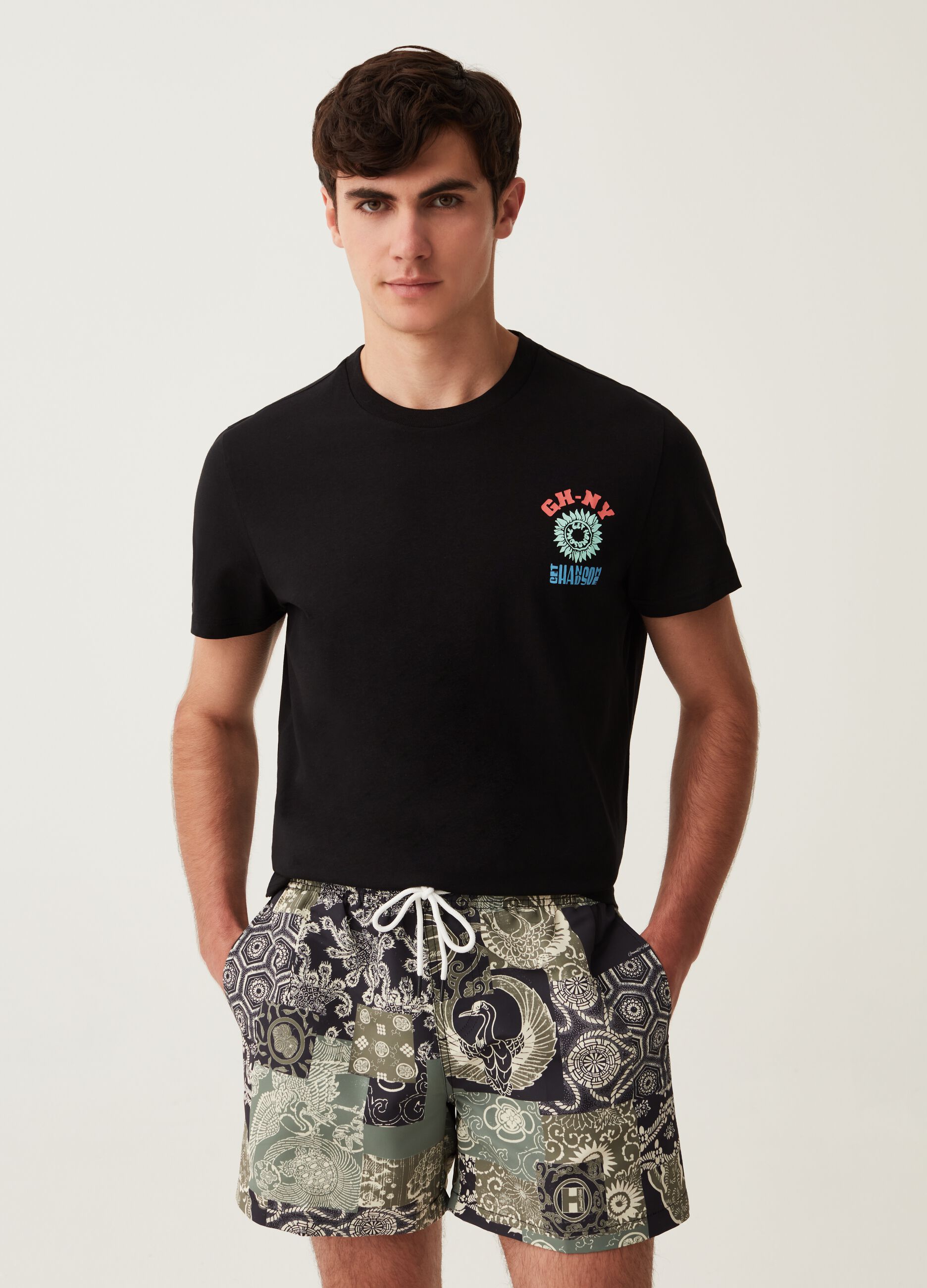 Costume boxer stampa patchwork Grand&Hills_0