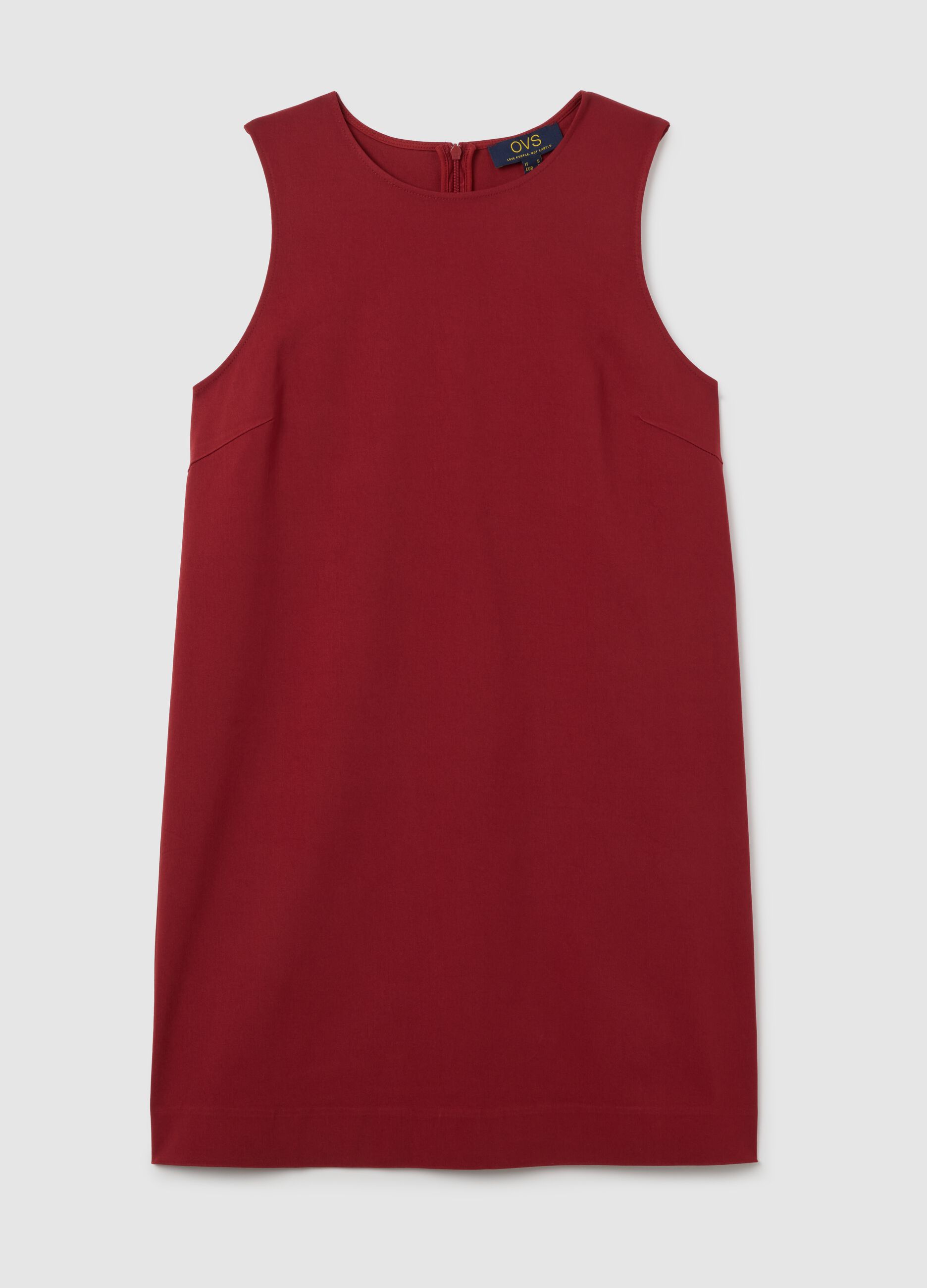 Red viscose blend women's dress
