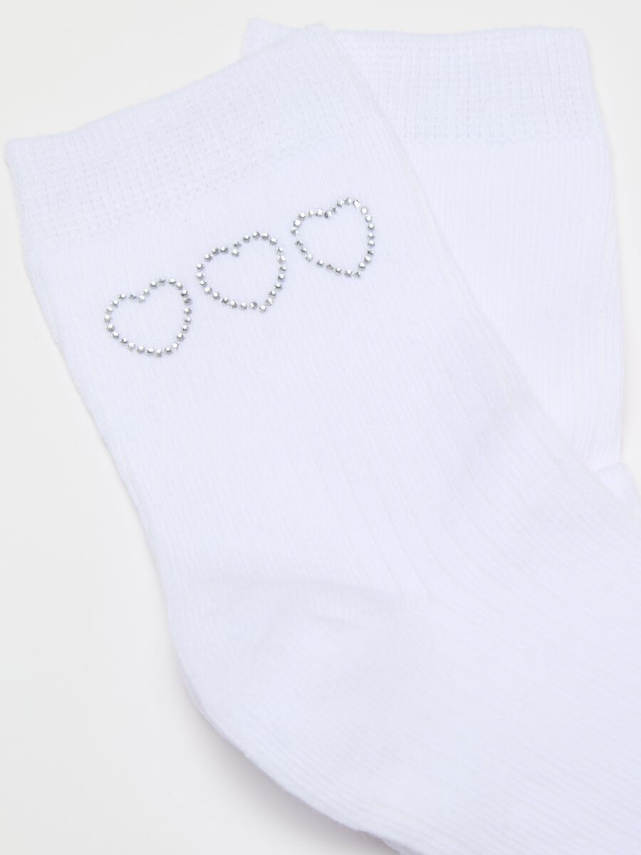 Socks with diamanté heart_1