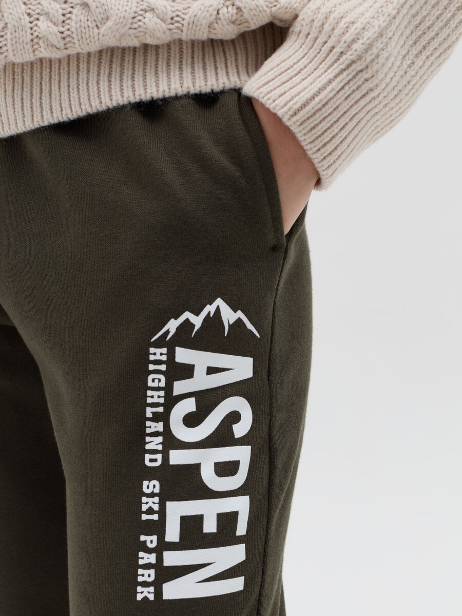 Joggers with "Aspen Highland Ski Park” print_1