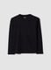 Black regular-fit stretch organic cotton T-shirt for boys_0