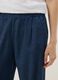 Blue palazzo trousers in stretch cotton_3