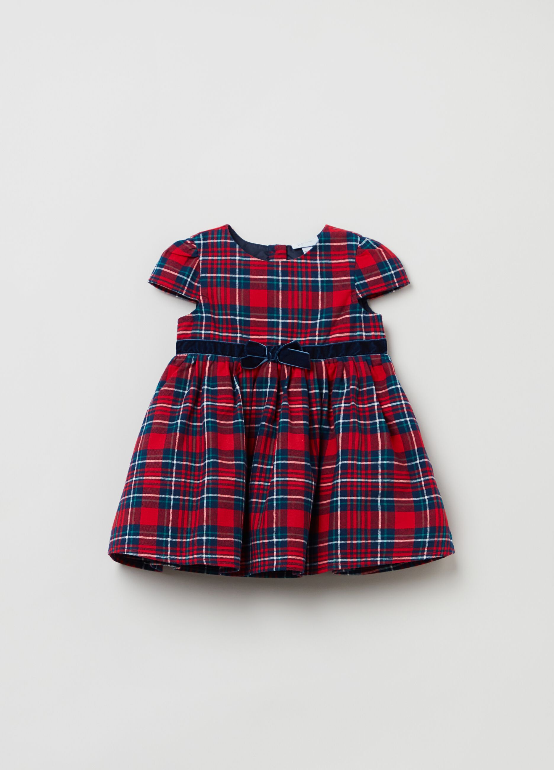 Vestitino in cotone fantasia tartan