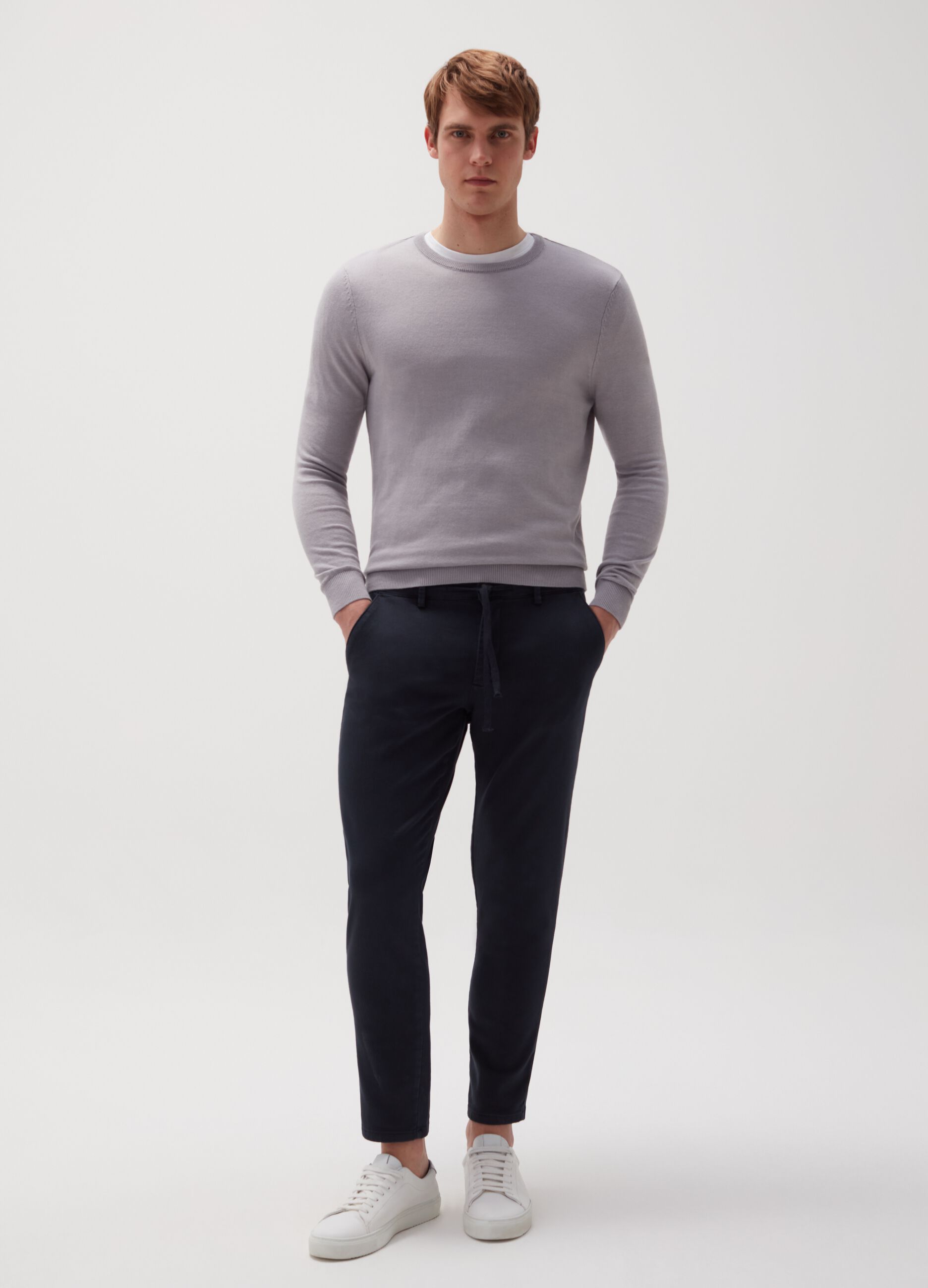 Relaxed-fit chino trousers