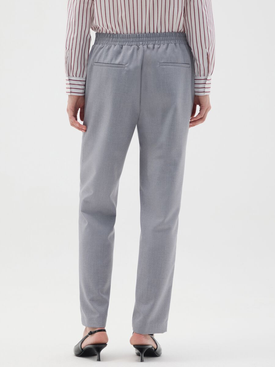 Slim Fit Grey Blend Trousers_2