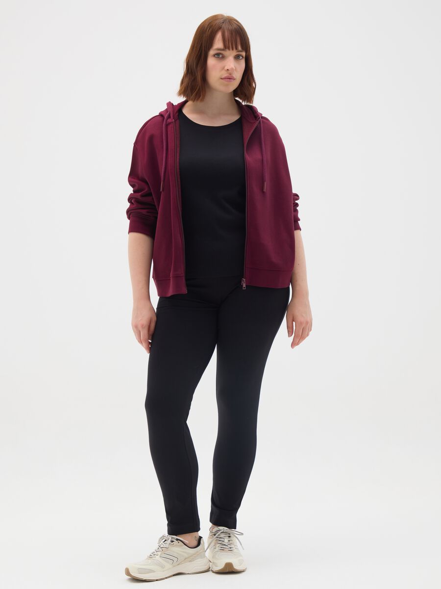 Skinny black stretch cotton leggings_0