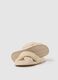 Beige plush women's slippers_2