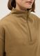 Brown cotton blend zip-up sweatshirt_3