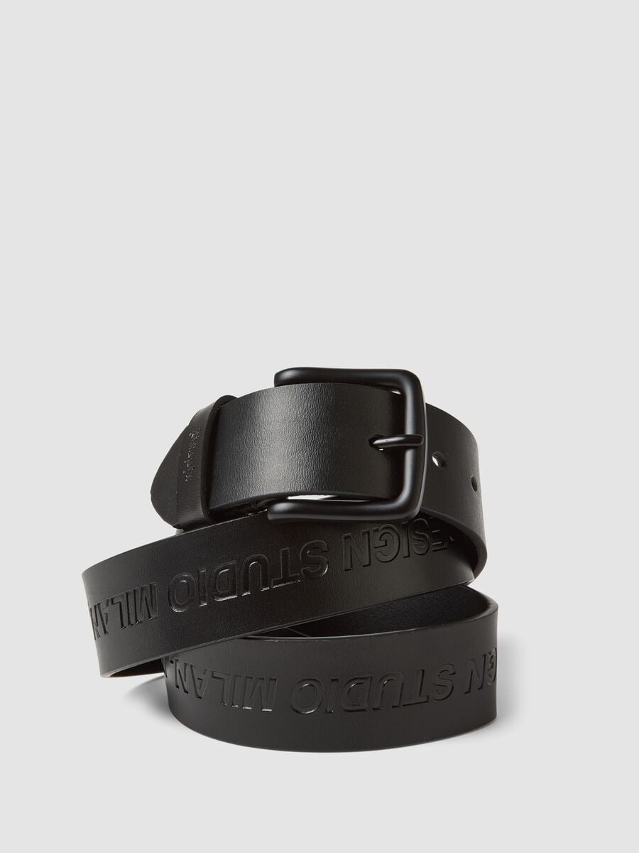 100% Real Leather Belt Black_3