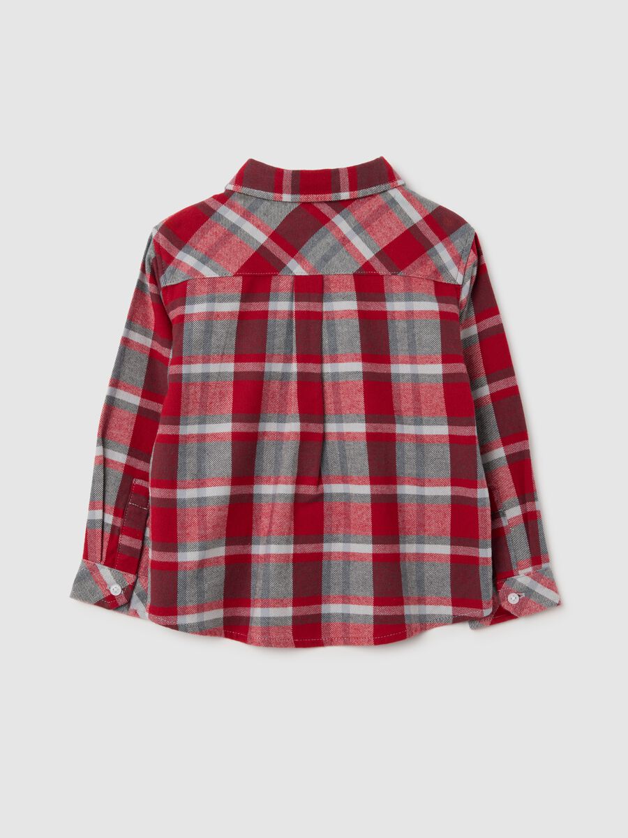 Regular fit multicolour pure cotton children's shirt_1
