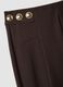 Leggings marroni in punto Milano di viscosa elasticizzata skinny fit_5