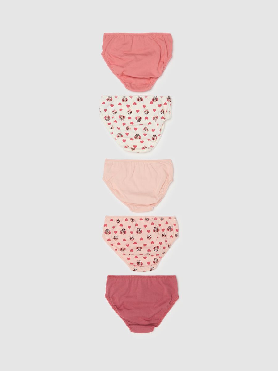 Multipack di mutandine da bambina in puro cotone multicolor_1