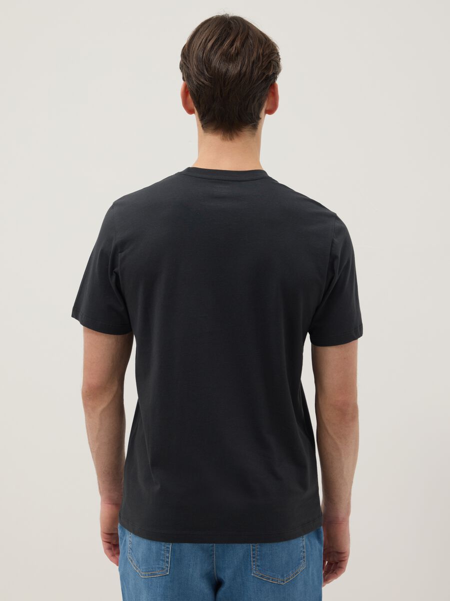 T-shirt in puro cotone nero regular fit_2