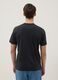 Regular fit pure cotton black T-shirt_2