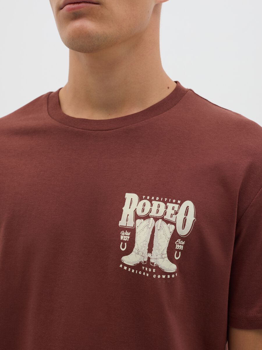 Brown Ovs Cotton Short Sleeve T-shirt_2