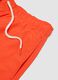 Orange swim shorts with elasticated waistband and drawstring_5