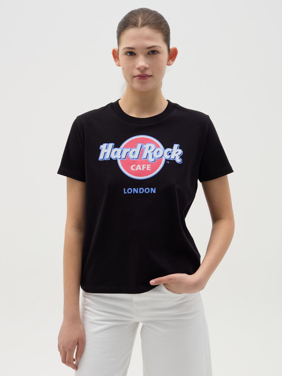 Black T-shirt with Hard Rock Café London print_0